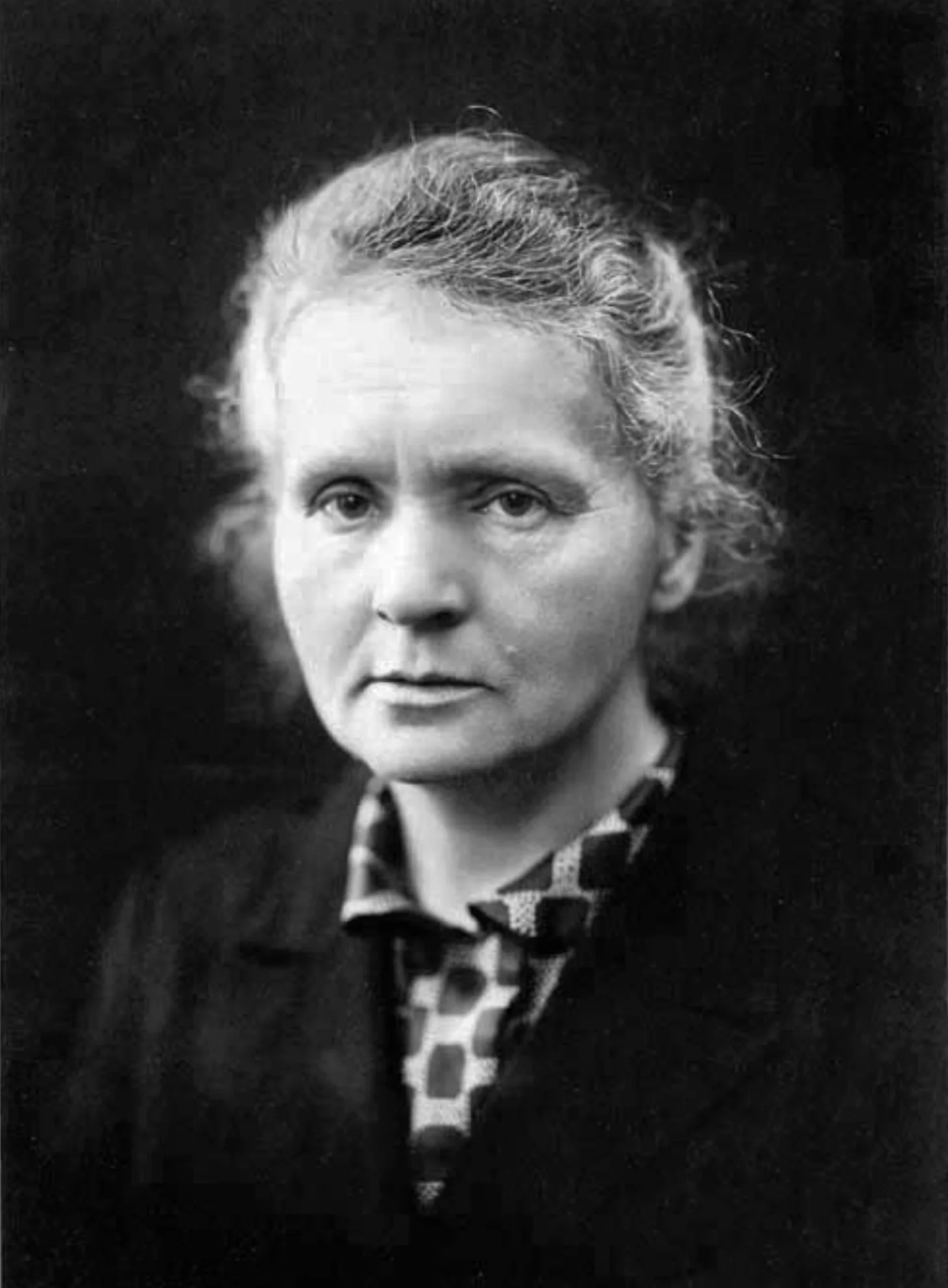 Portrait of Marie Curie around 1920, the first person to receive two Nobel Prizes