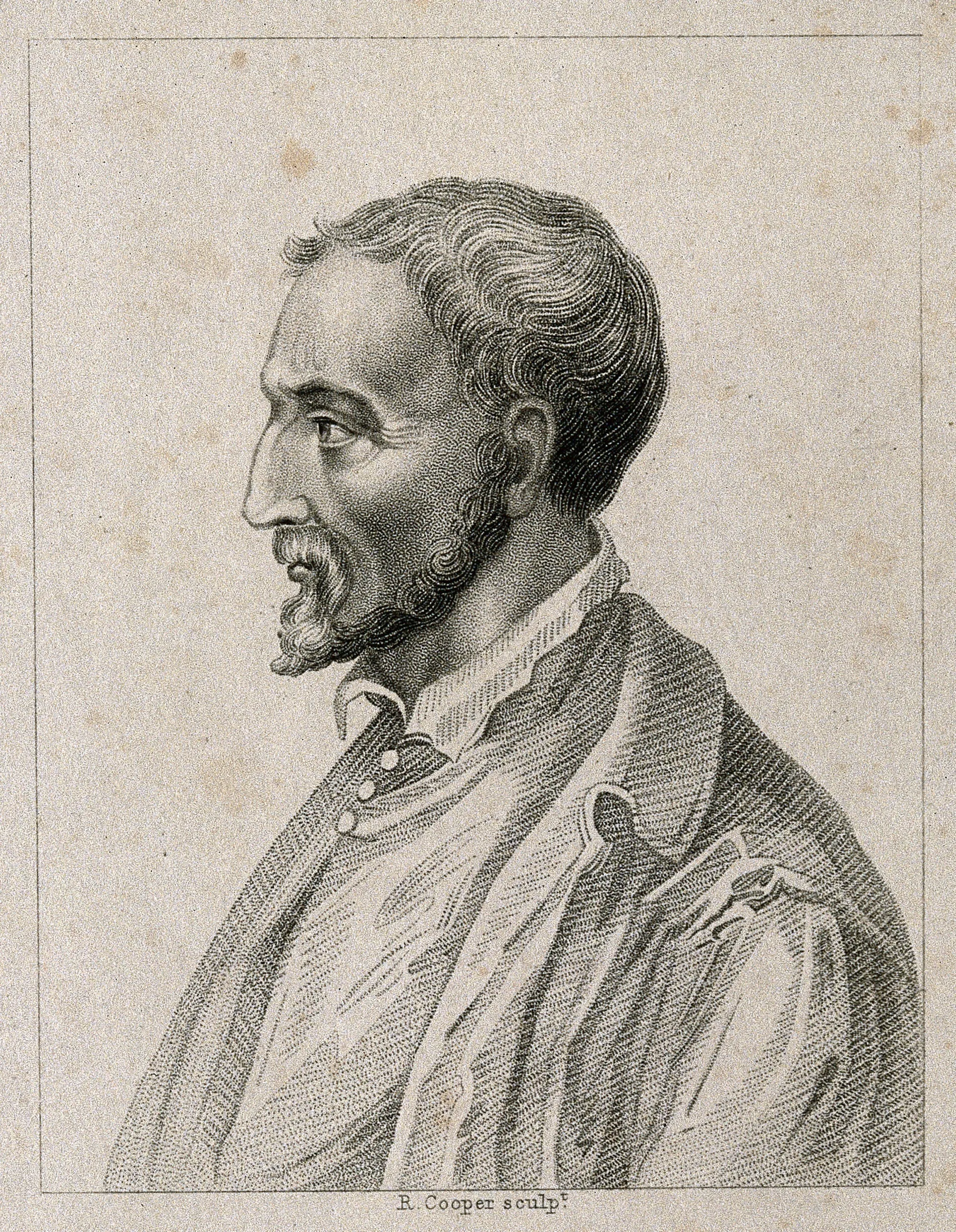Gravura de Gerolamo Cardano, autor do Ars Magna e do Liber de ludo aleae