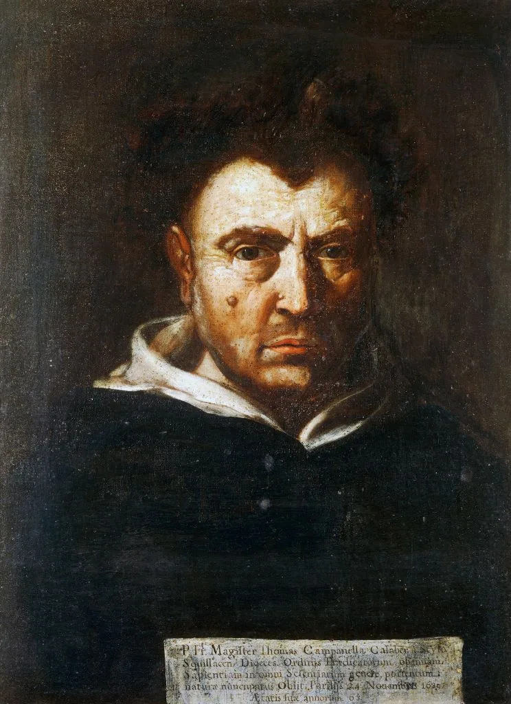 Portrait of Tommaso Campanella, Calabrian philosopher and Dominican friar