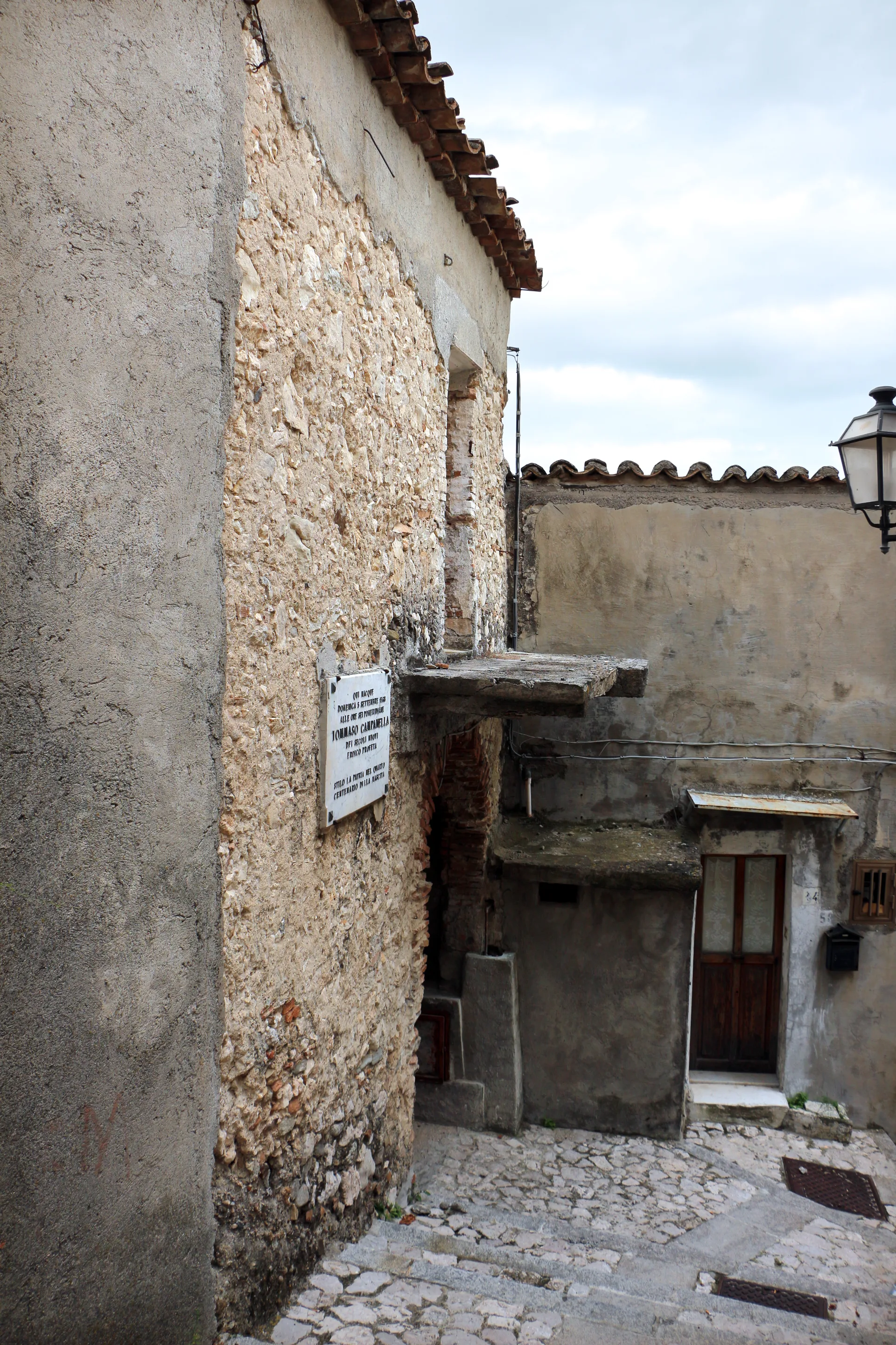 The house where Tommaso Campanella was born in Stilo, Calabria, in 1568